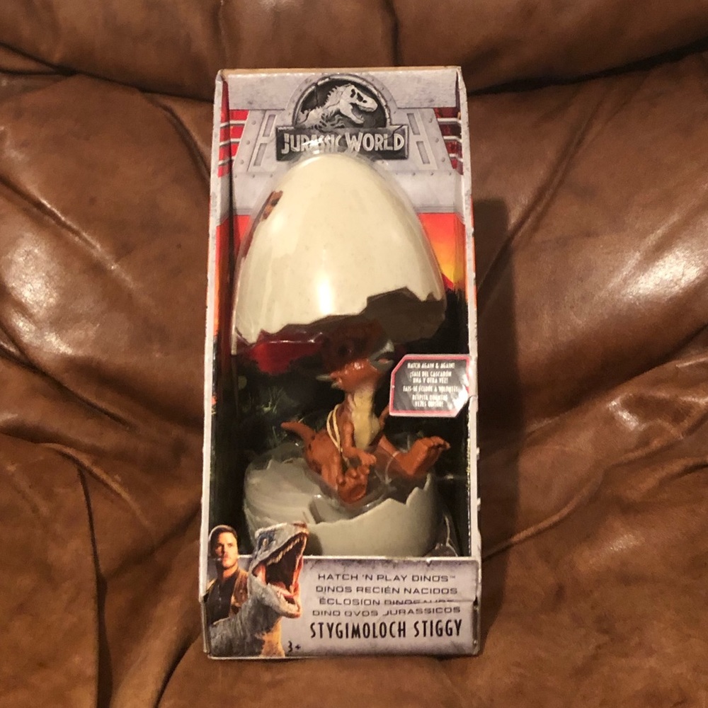 🦖 JURASSIC WORLD HATCH N PLAY DINOS STYGIMOLOCH STIGGY DINO FIGURE EGG - NEW 🦖